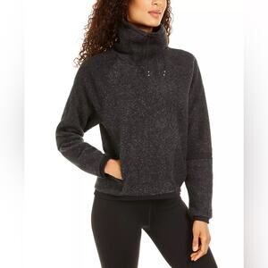 Nike Women's Black Therma Fleece Cowlneck Long Sleeve Training Top Size Medium